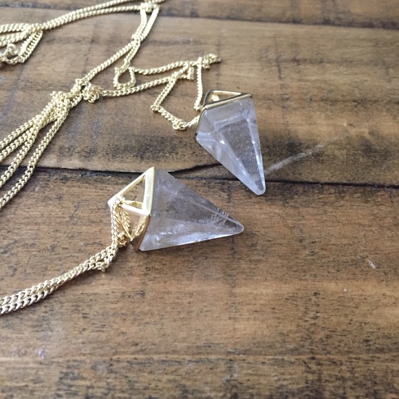 Quartz Crystal Pyramid Pendant - Picture 6 of 8